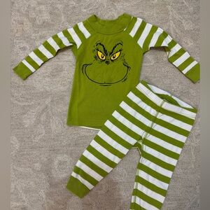 Hanna Andersson Dr. Seuss Grinch Long John Pajama Set 2T